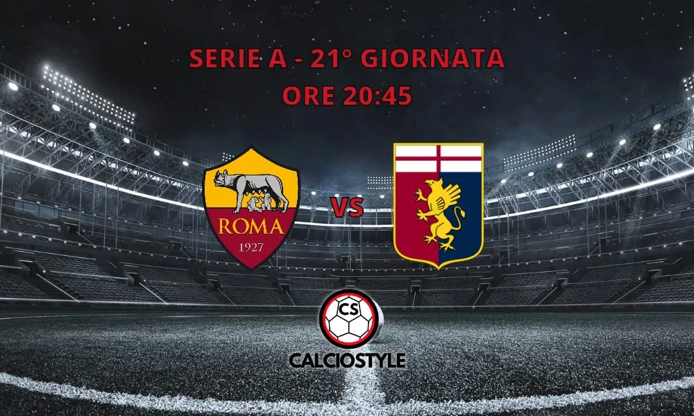 Roma-Genoa, le formazioni ufficiali