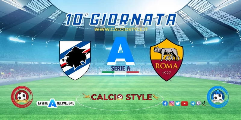 Sampdoria-Roma, probabili formazioni e dove vederla