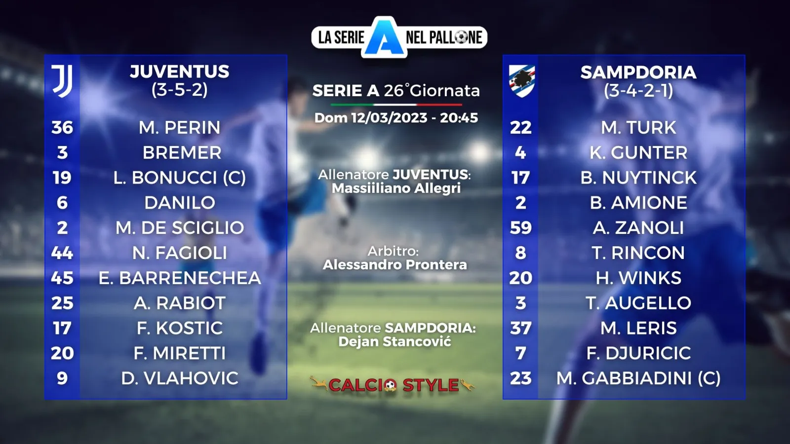 Juventus-Sampdoria