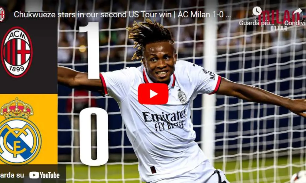 Milan Real Madrid 1-0. Goal e Highlights