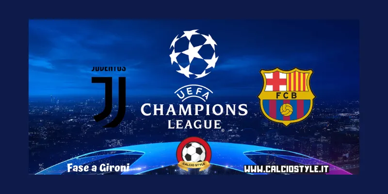 Juventus Barcellona: probabili formazioni e dove vederla in Tv