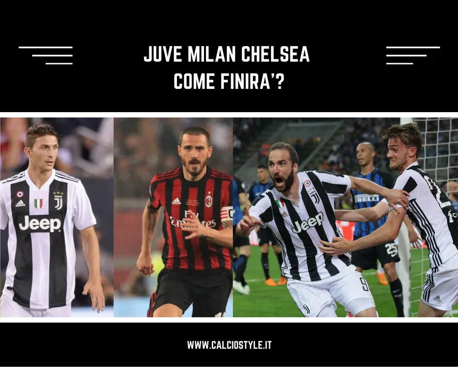Juve: intrigo Bonucci, Caldara. Higuain Milan o Chelsea?