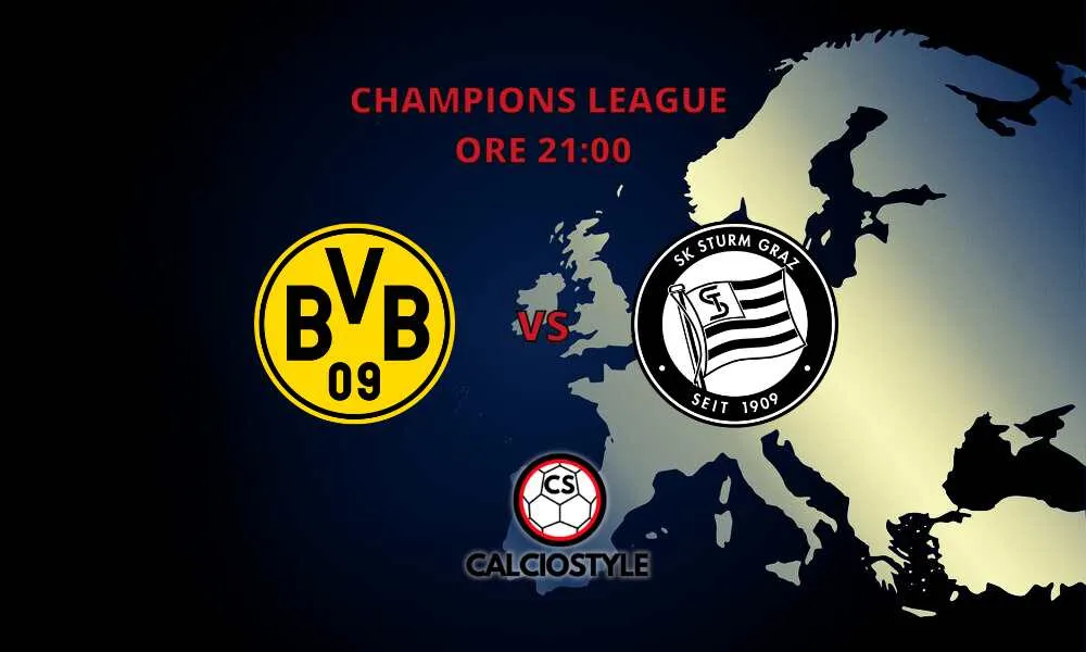 Borussia Dortmund-Sturm Graz, probabili formazioni e dove vederla