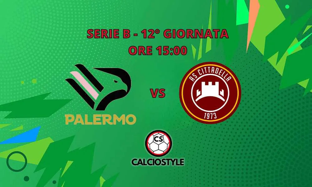 Palermo-Cittadella: probabili formazioni e dove vederla