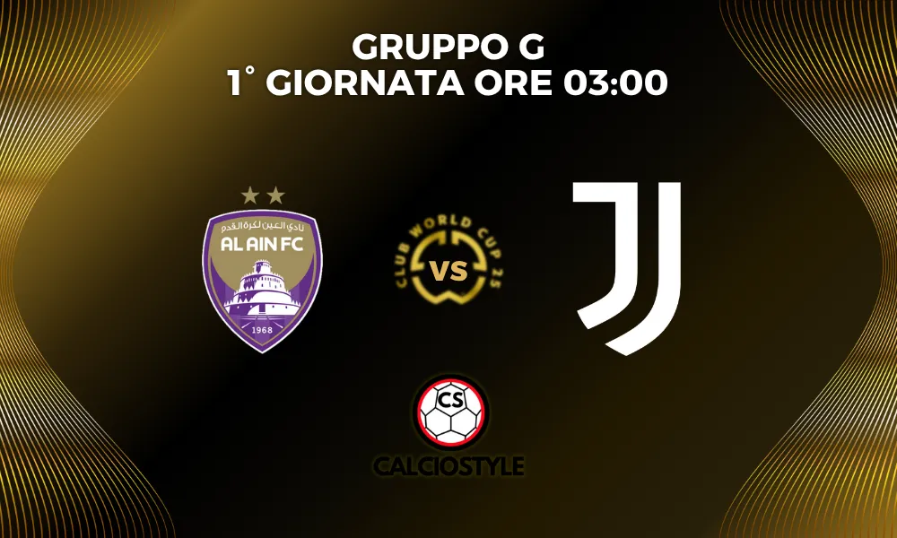 Al-Ain-Juventus, le probabili formazioni e dove vederla