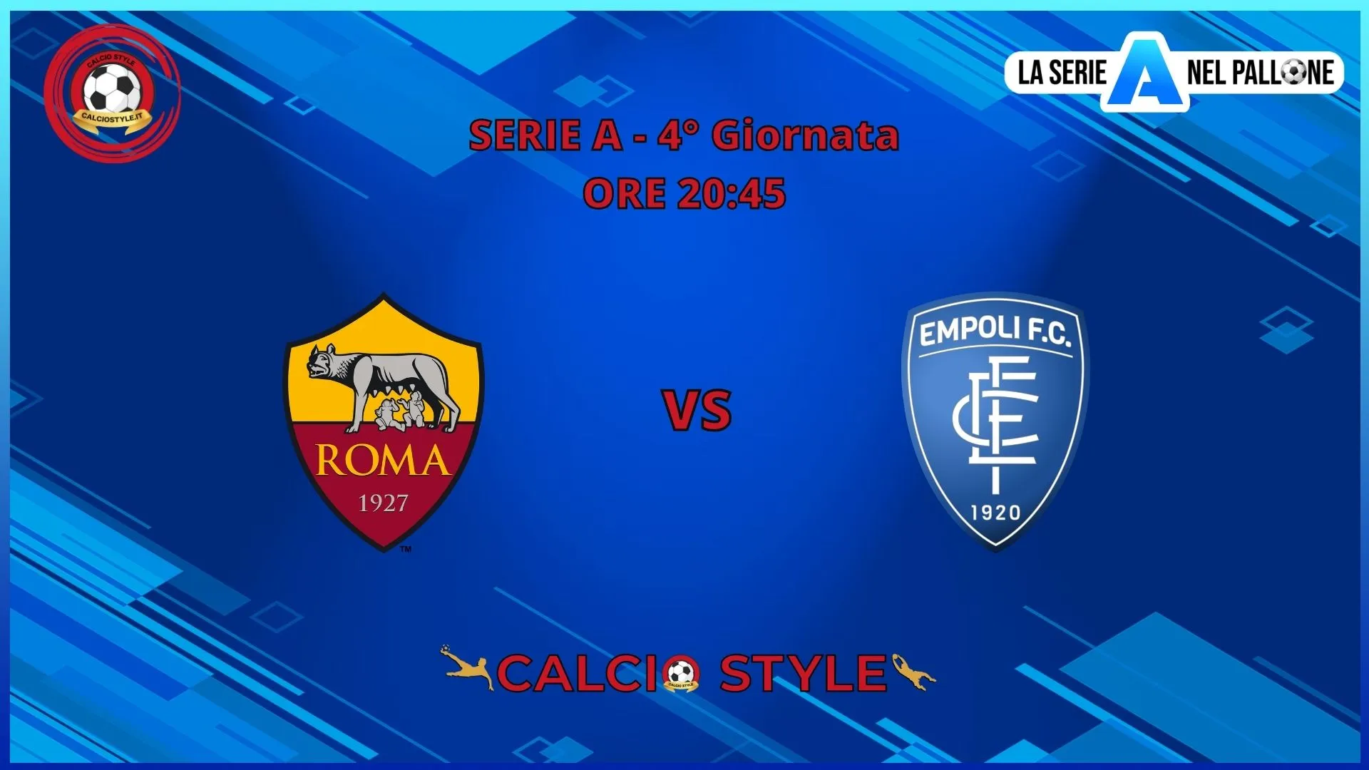 Roma - Empoli, le scelte ufficiali