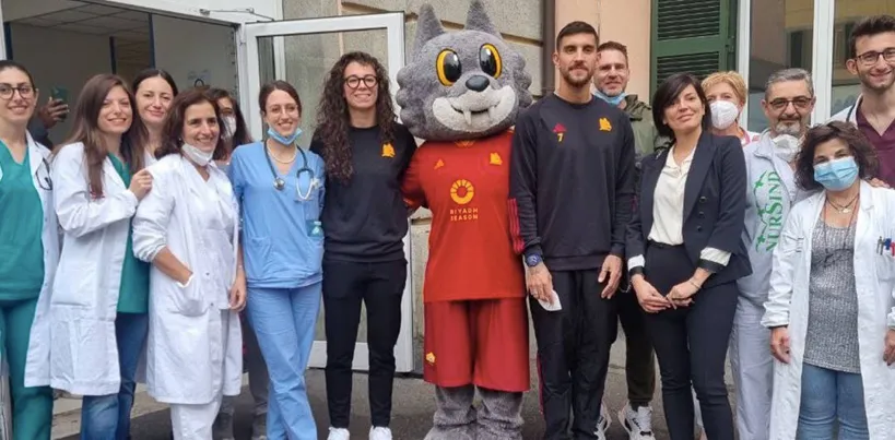 Roma: Ceasar e Pellegrini al San Camillo. Ma è per i bambini