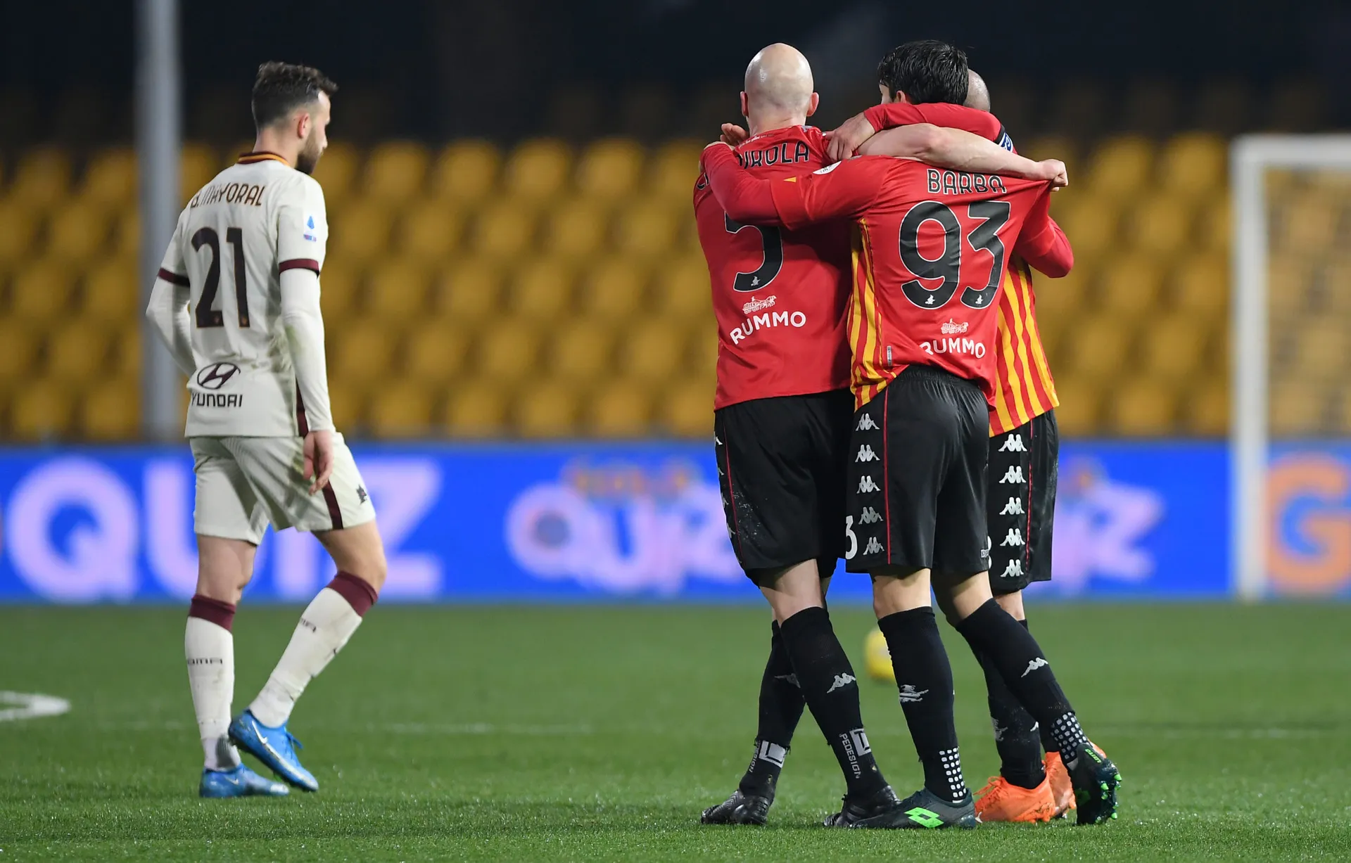 Benevento 0-0 Roma: occasione sprecata