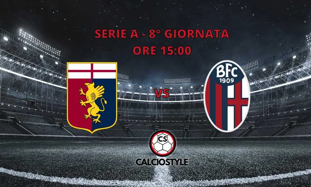 Genoa-Bologna, formazioni ufficiali: torna Dominguez