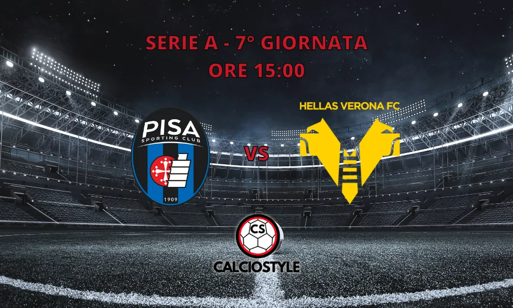 Pisa-Hellas Verona, probabili formazioni e dove vederla