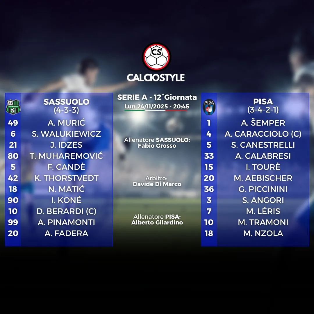 sassuolo-pisa