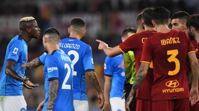 Roma Napoli, nuovi cori verso i tifosi e Osimhen