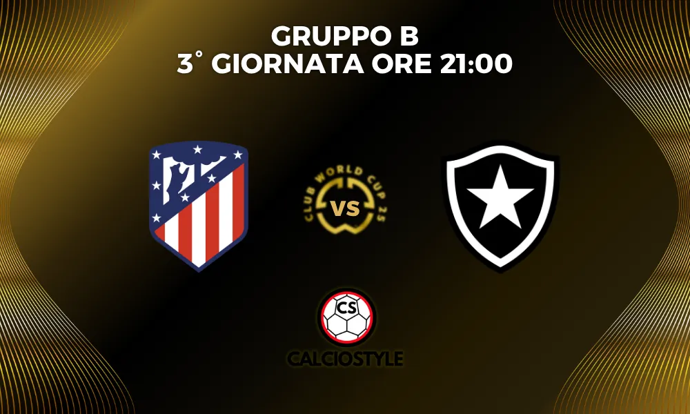 Atletico Madrid-Botafogo: probabili formazioni e dove vederla