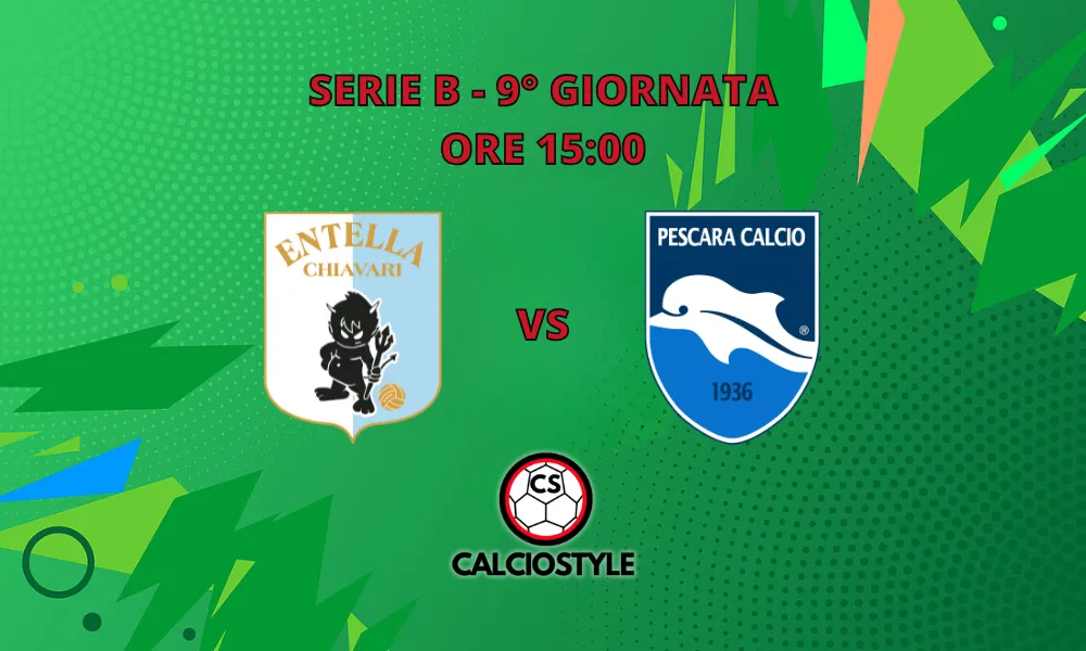 Entella-Pescara: probabili formazioni e dove vederla