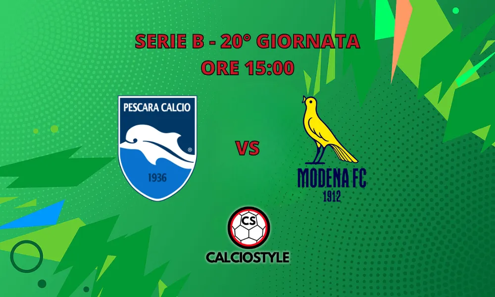 Pescara-Modena: probabili formazioni e dove vederla