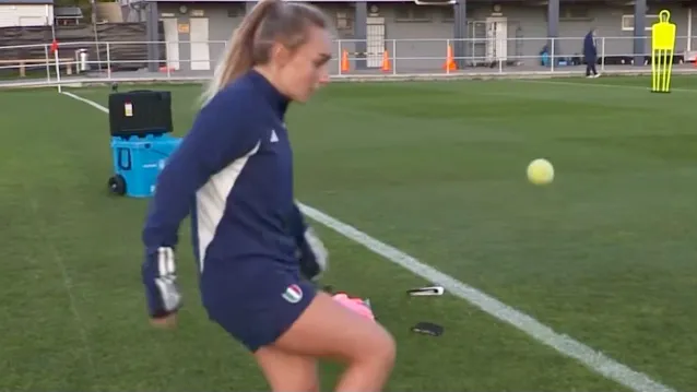 Nazionale femminile: Giada Greggi (AS Roma) in allenamento