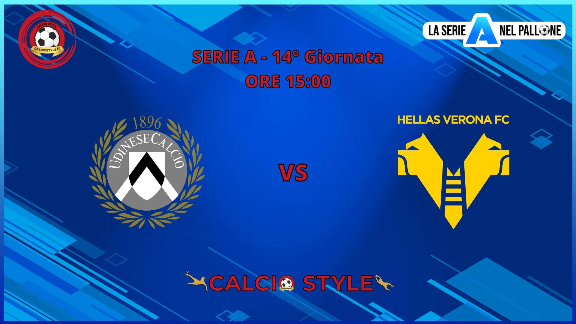 Udinese - Hellas Verona: le formazioni ufficiali