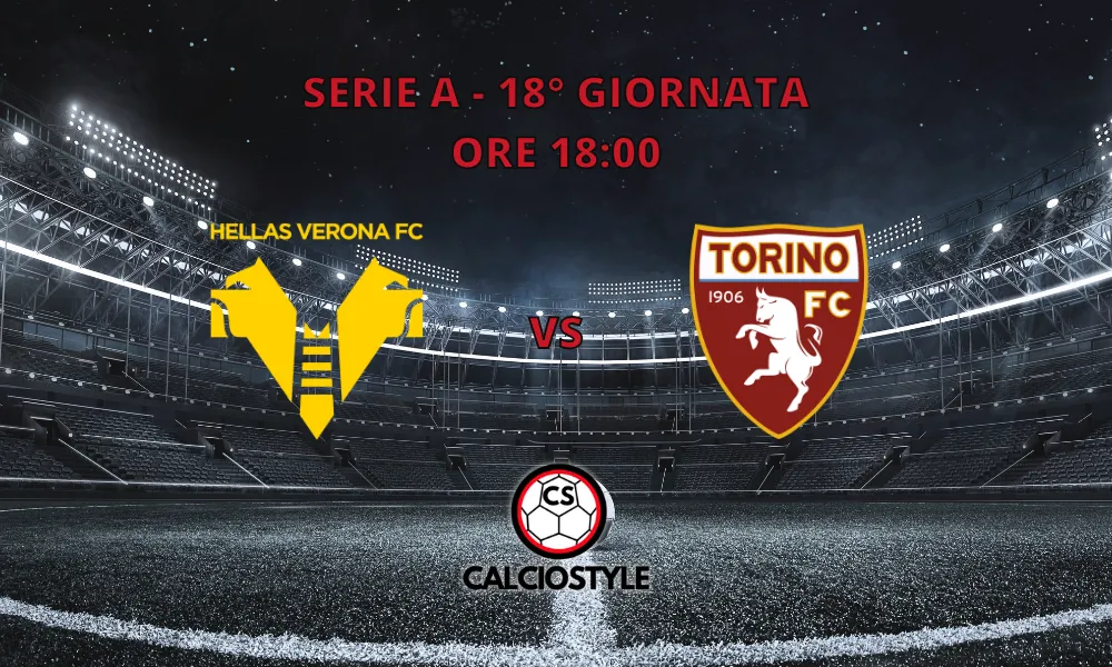 Hellas Verona-Torino, le formazioni ufficiali