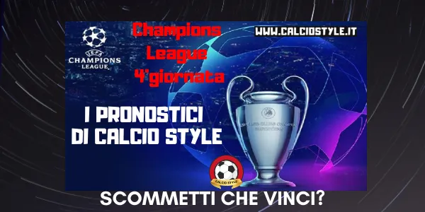 Pronostici Champions League: 4° giornata