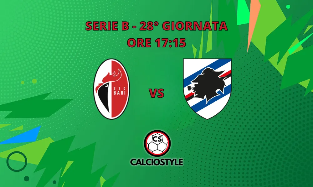 Bari-Sampdoria, le probabili formazioni e dove vederla