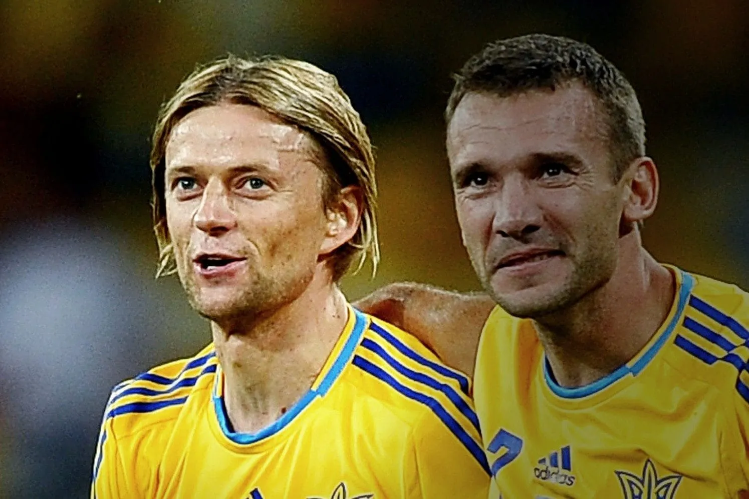 Tymoshchuk e Shevchenko
