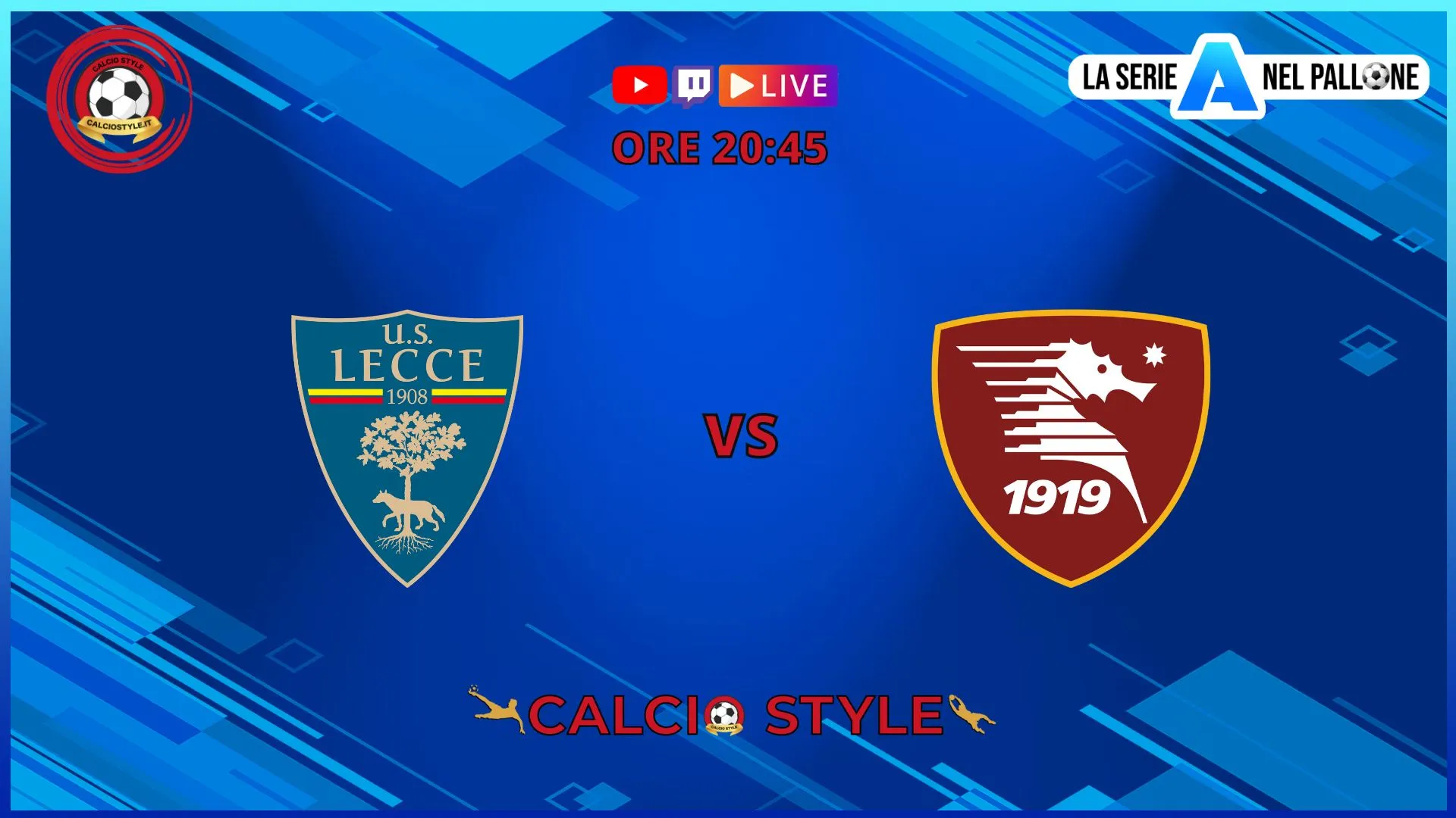 Lecce - Salernitana, le formazioni ufficiali