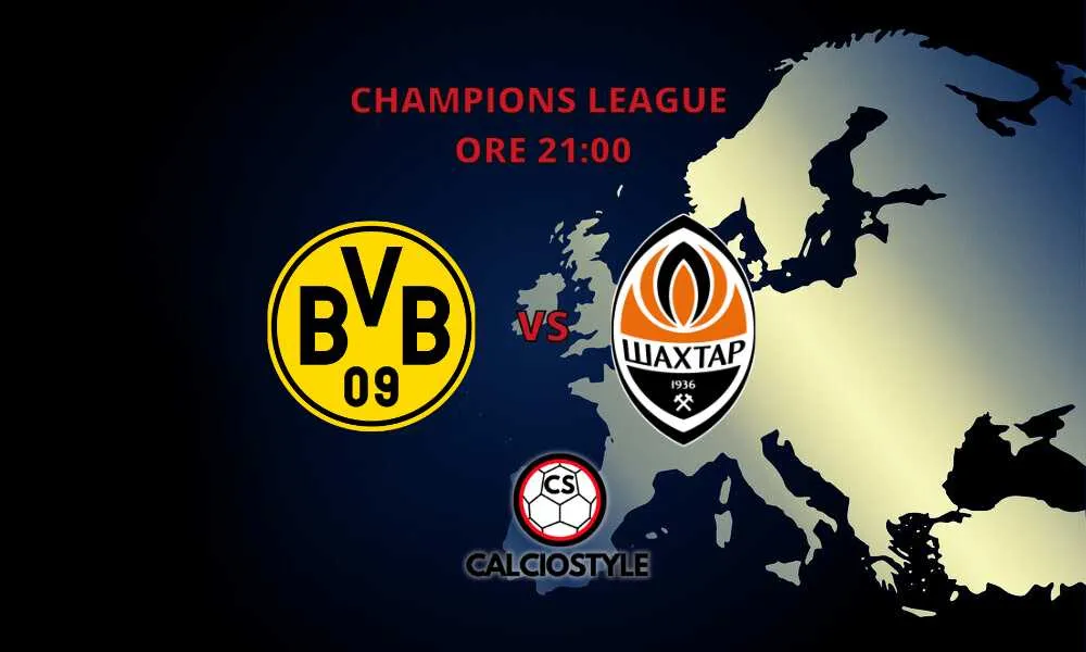 Borussia Dortmund-Shaktar Donetsk, le probabili formazioni e dove vederla