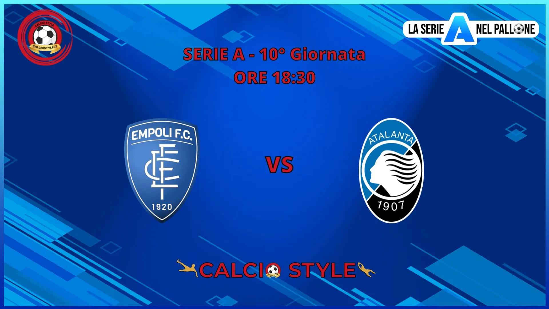 Empoli - Atalanta: le formazioni ufficiali