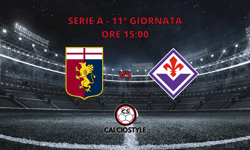 Genoa-Fiorentina, le formazioni ufficiali
