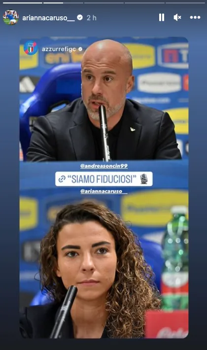 Azzzurre: Caruso e Soncin in conferenza