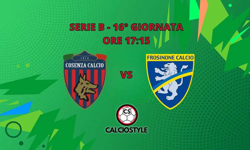 Cosenza-Frosinone: probabili formazioni e dove vederla