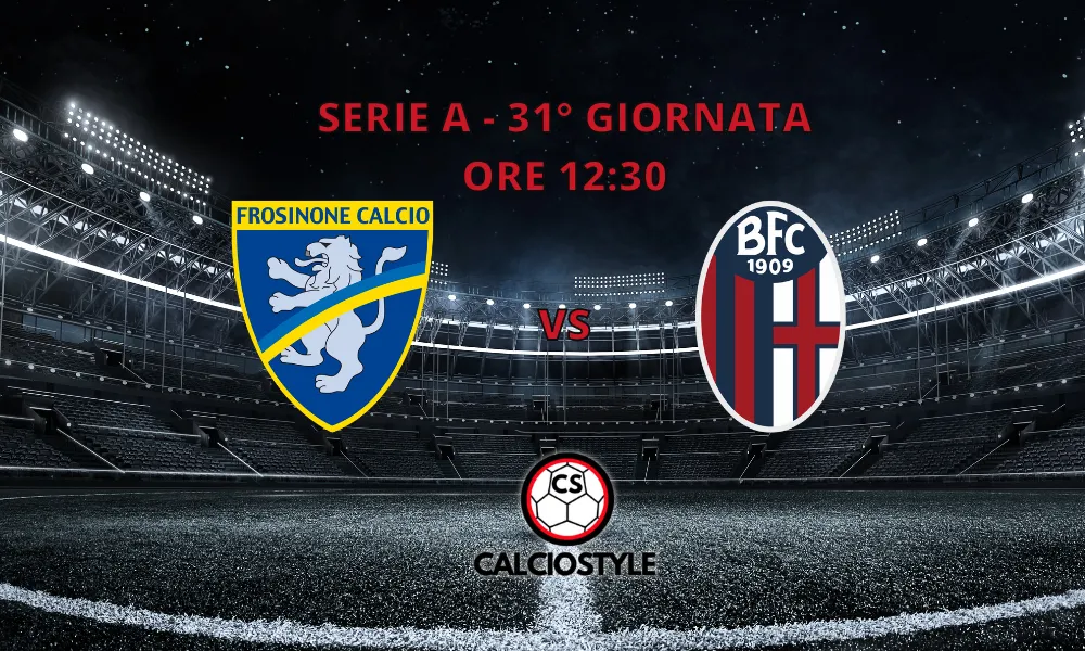 Frosinone-Bologna, le formazioni ufficiali