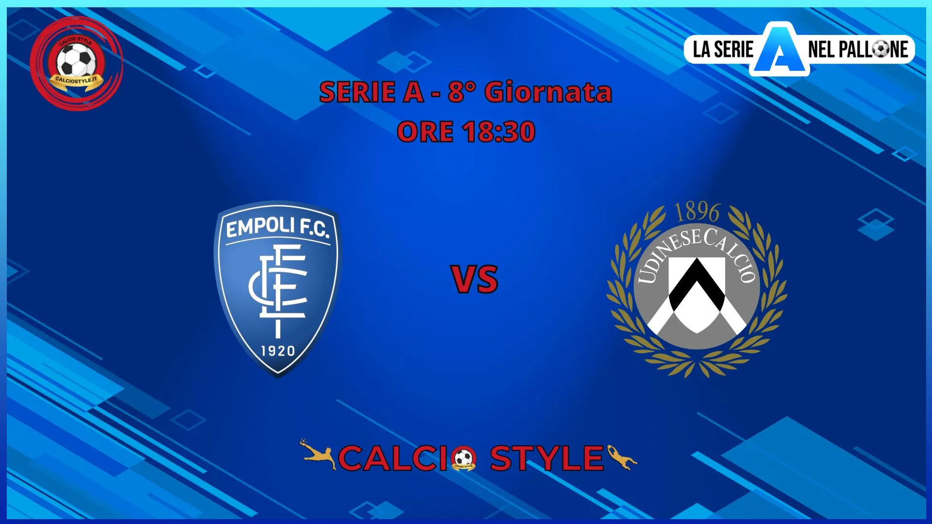 Empoli - Udinese, probabili formazioni e dove vederla