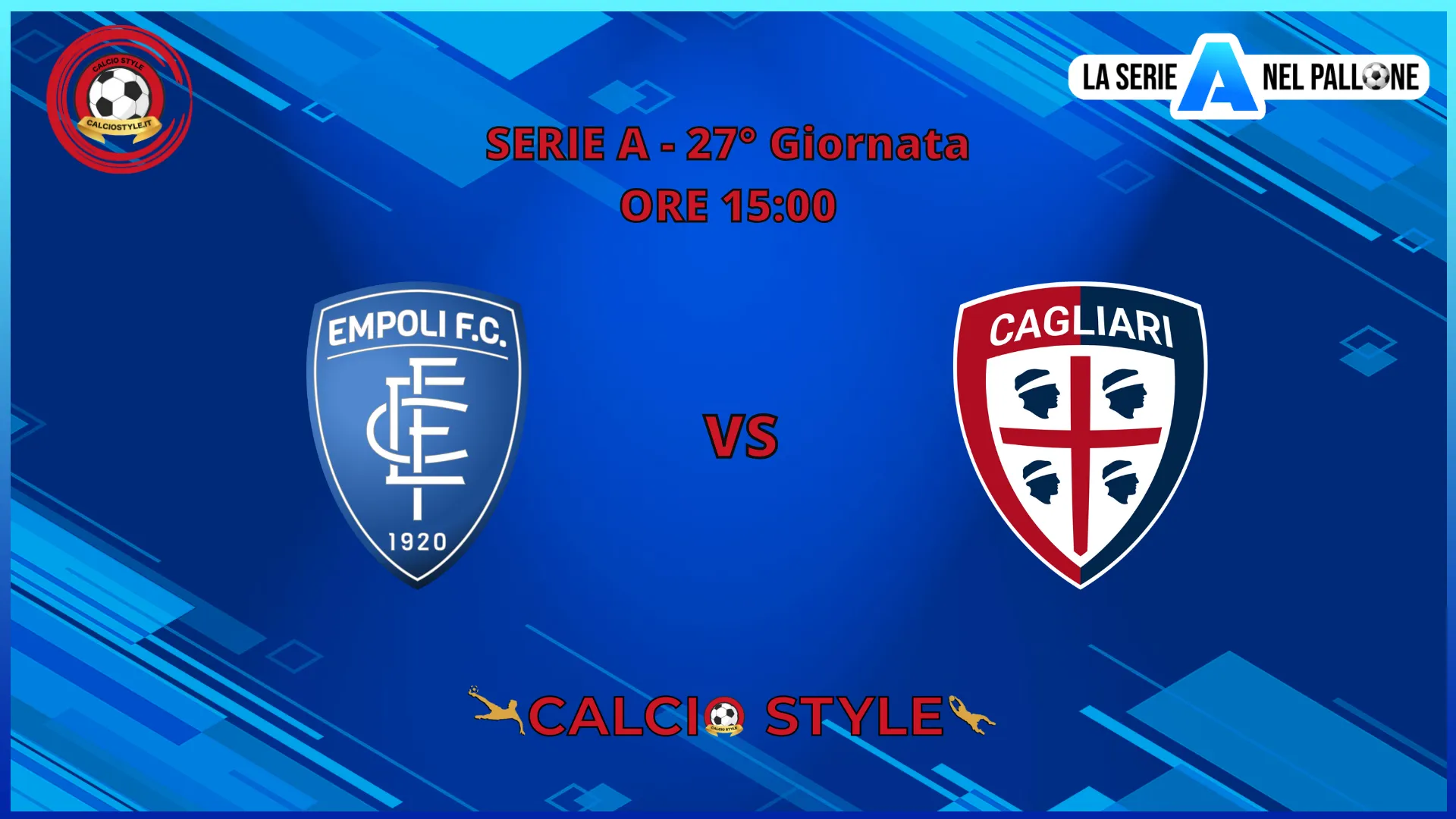 Empoli - Cagliari: le formazioni ufficiali