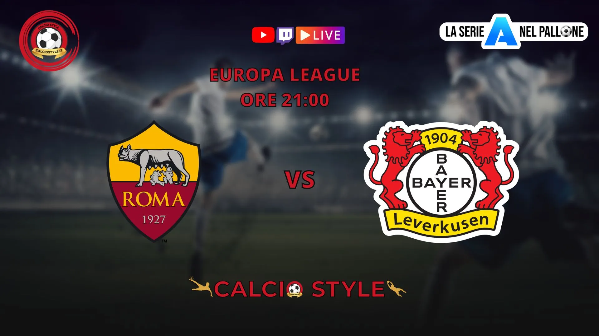 Roma-Bayer Leverkusen, le formazioni ufficiali