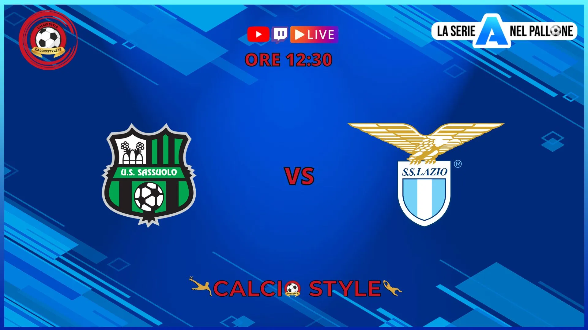 Sassuolo-Lazio, le formazioni ufficiali