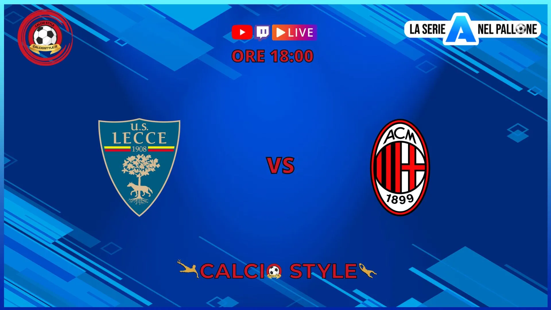 Live Cs Lecce-Milan (2-2): Fine partita