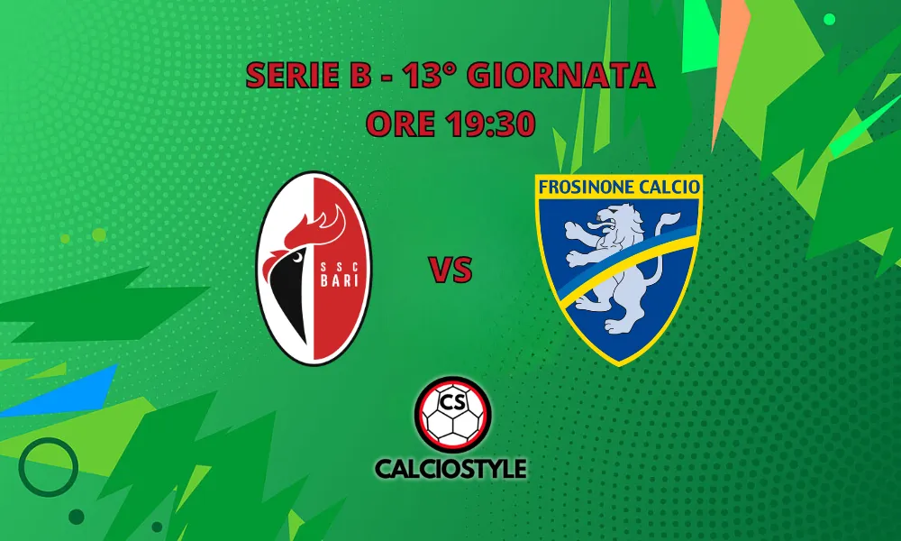 Bari-Frosinone, probabili formazioni e dove vederla