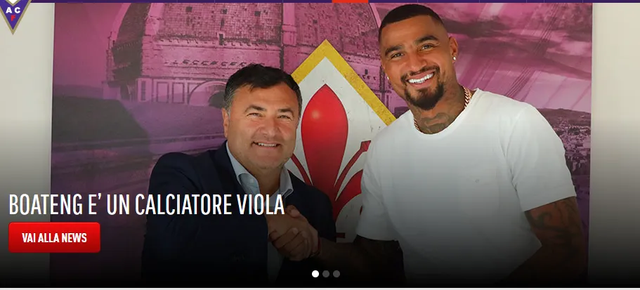 Boateng alla Fiorentina, è ufficiale