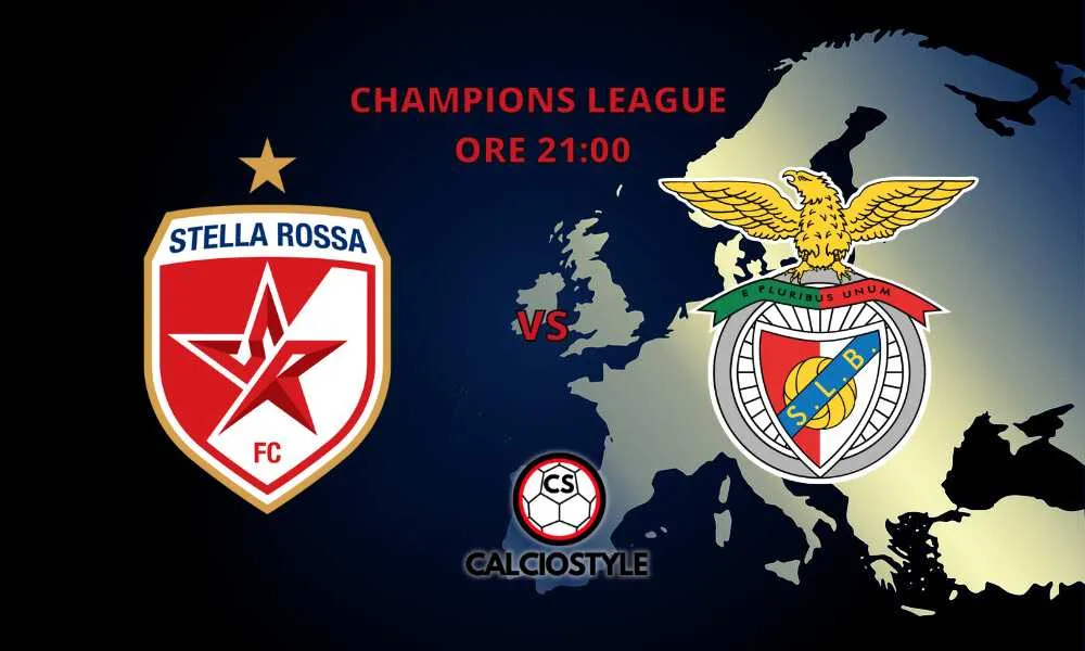 Stella Rossa-Benfica, probabili formazioni e dove vederla