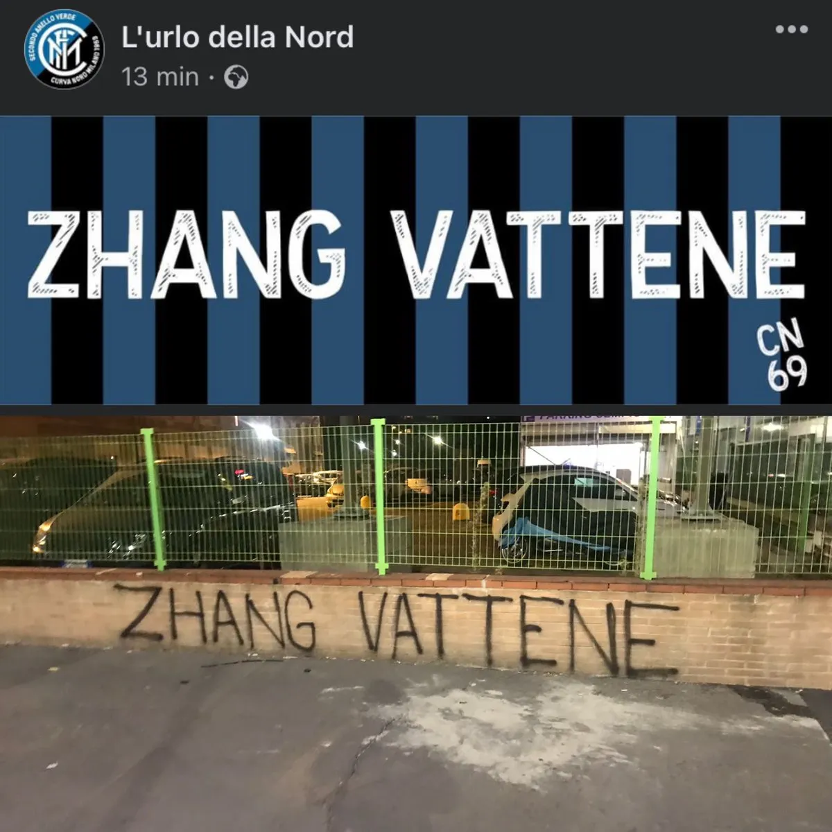 Cagliari e Inter: messaggio unanime al presidente