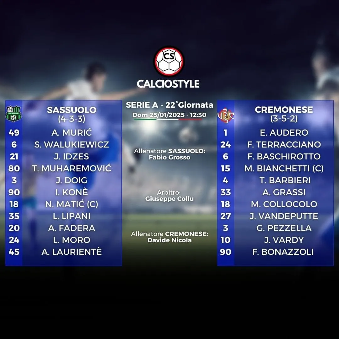 Sassuolo-Cremonese