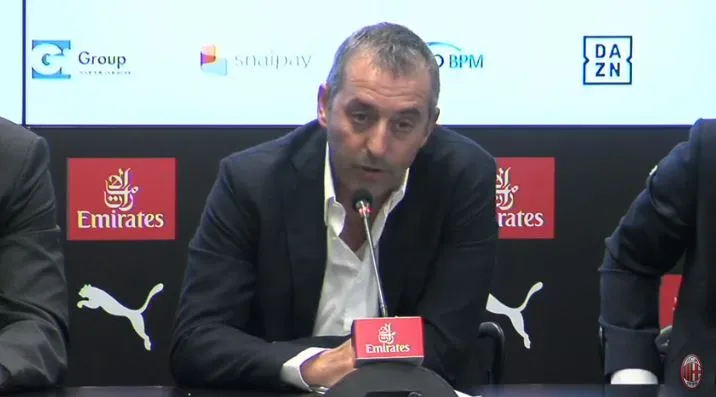 Milan: la conferenza stampa di Giampaolo