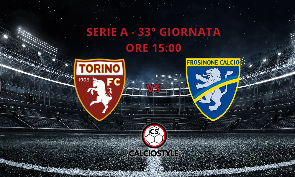 Torino - Frosinone: le formazioni ufficiali | Juric sorprende, Di Francesco conferma