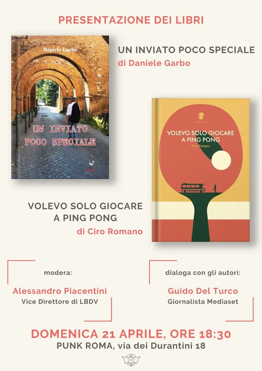LBDV presenta: “Un inviato poco speciale” e “Volevo solo giocare a ping pong