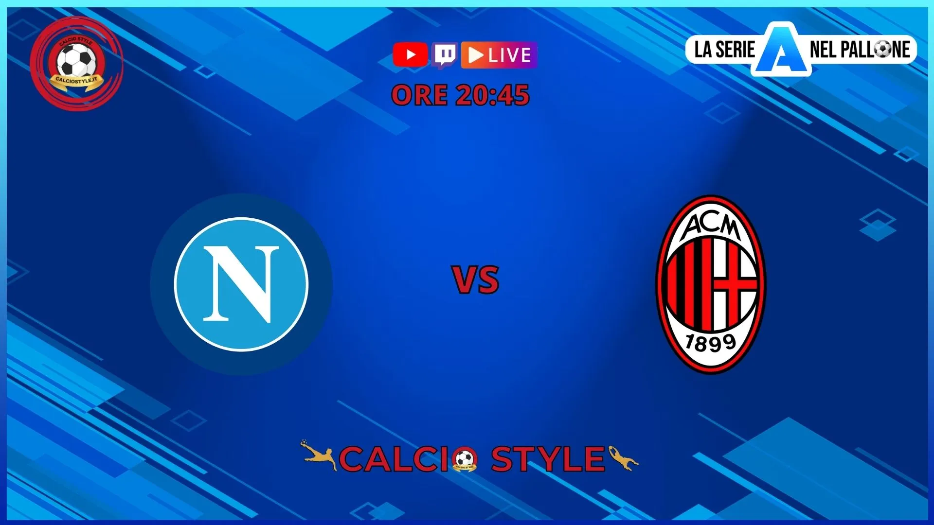 Napoli-Milan, le ufficiali: Pioli col vecchio modulo | Simeone per Spalletti