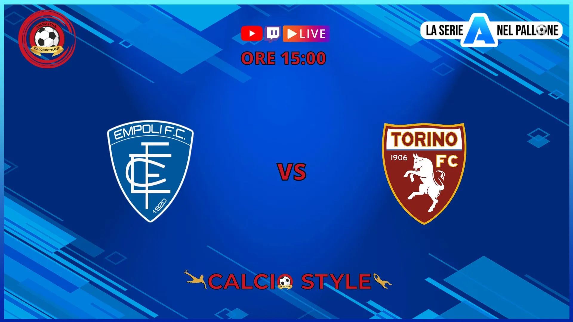 Empoli-Torino: le formazioni ufficiali