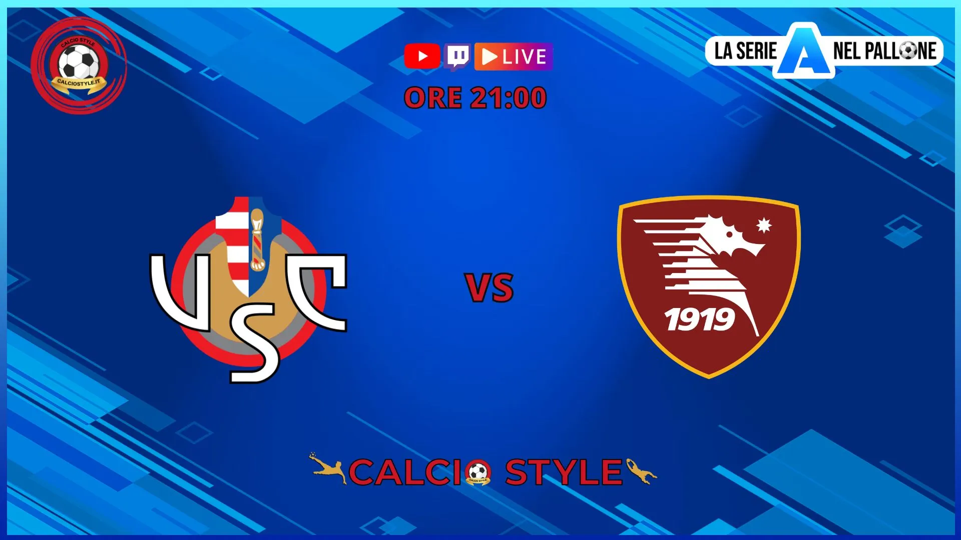 Cremonese-Salernitana, le formazioni ufficiali