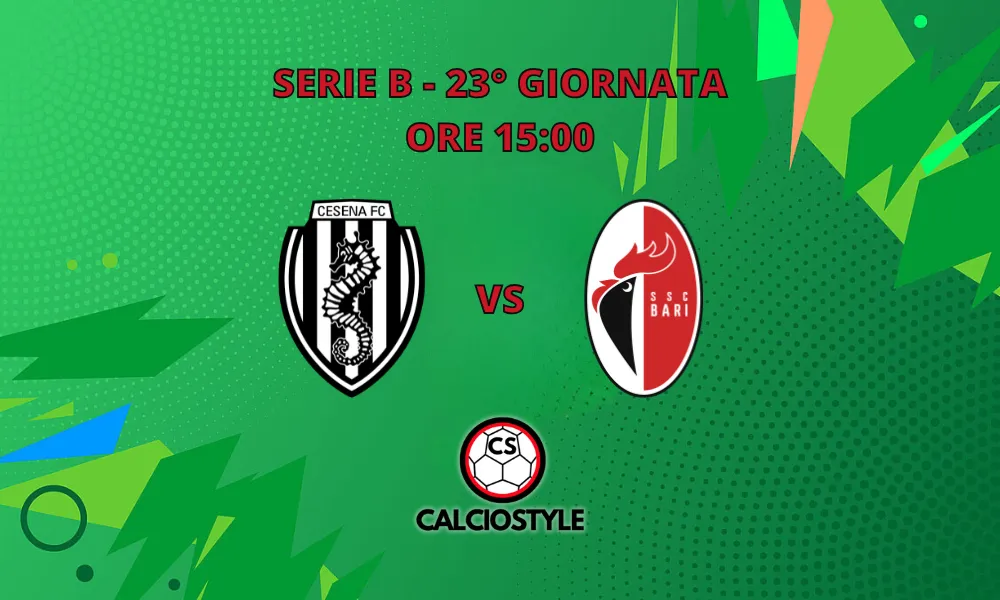Cesena-Bari, probabili formazioni e dove vederla