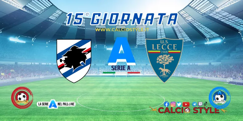 Sampdoria-Lecce, probabili formazioni e dove vederla